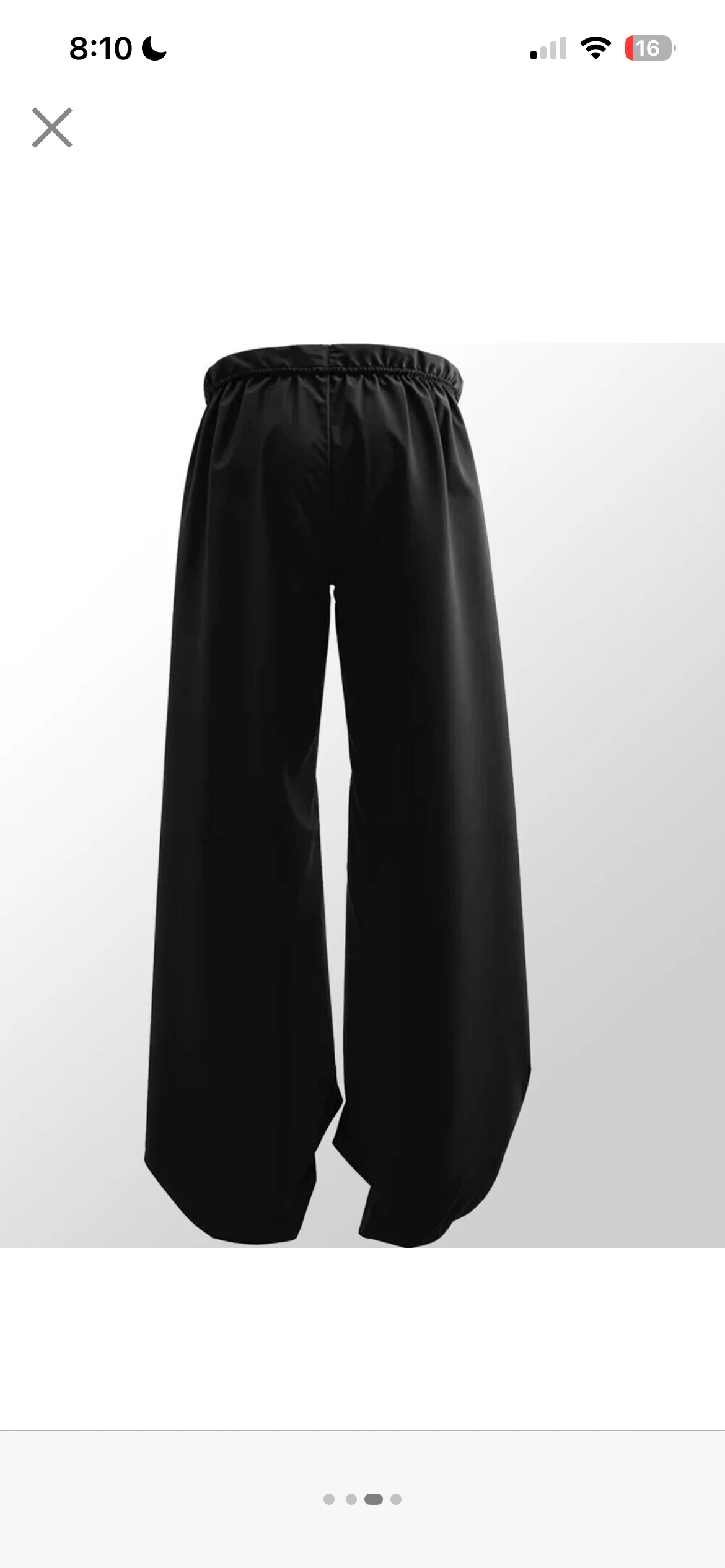 Red Venom Black Baggy Pants