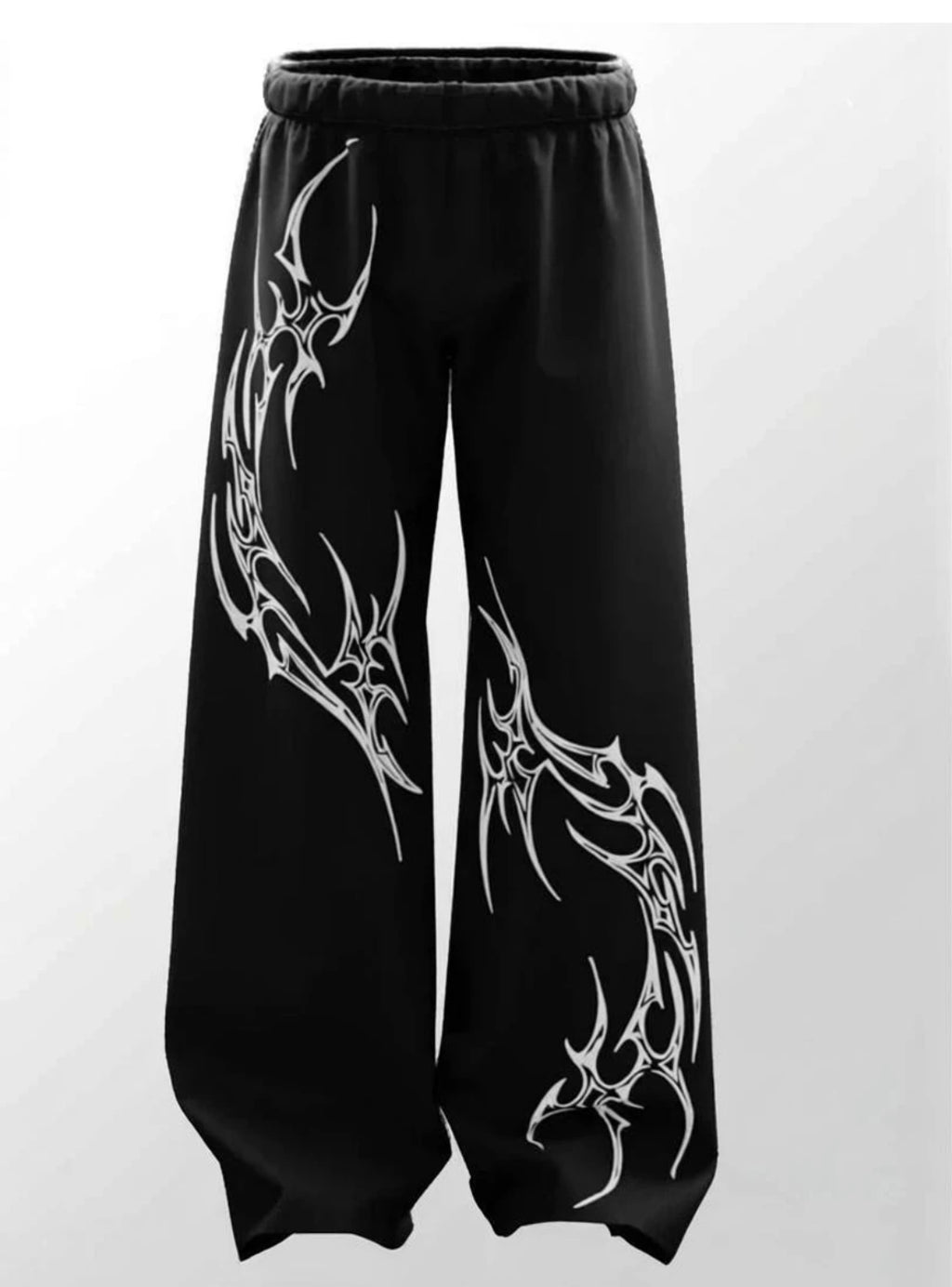 Men Black Printed Trackpants